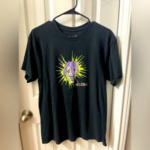 welcome skateboard brand t-shirt with clown graphic